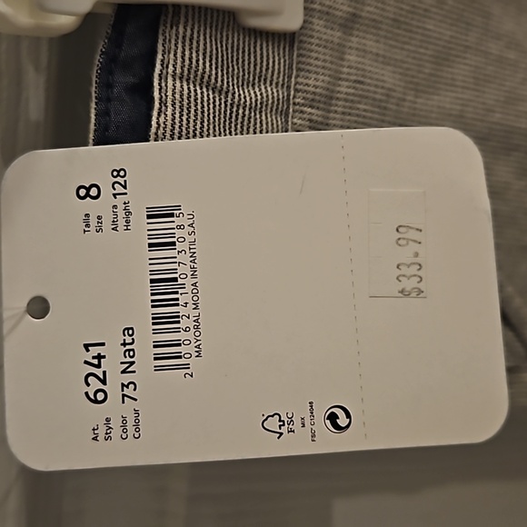 Nwt boys chino shorts pin strip blue  nukutavake size 8 - Picture 2 of 5